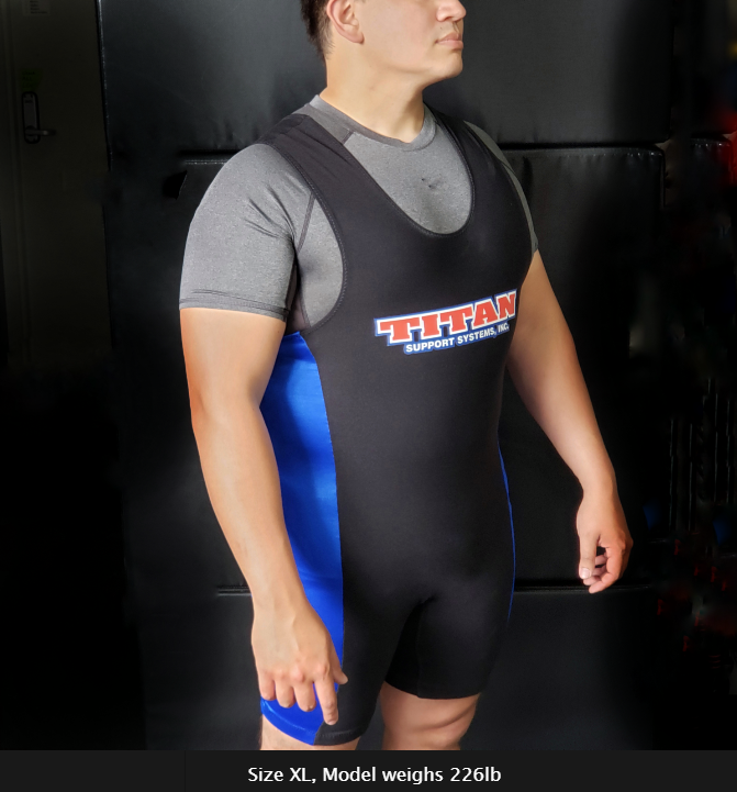 タイタン T004 トライアンフ・ラリー・パワーリフティング・シングレット