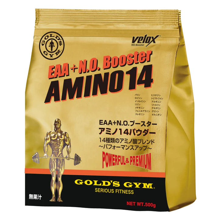 ゴールドジム F4550 F4500 EAA+N.O.ブースター|アミノ14パウダー 500g 300g