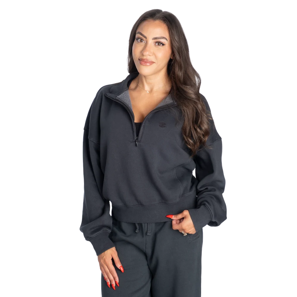 ベターボディーズ　111277　ウォッシュドハーフジップ・セーター