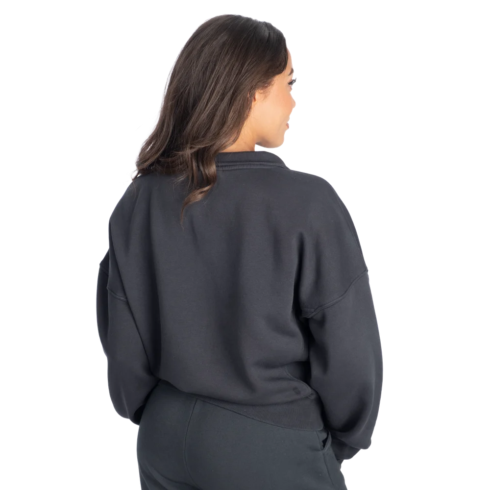 ベターボディーズ　111277　ウォッシュドハーフジップ・セーター